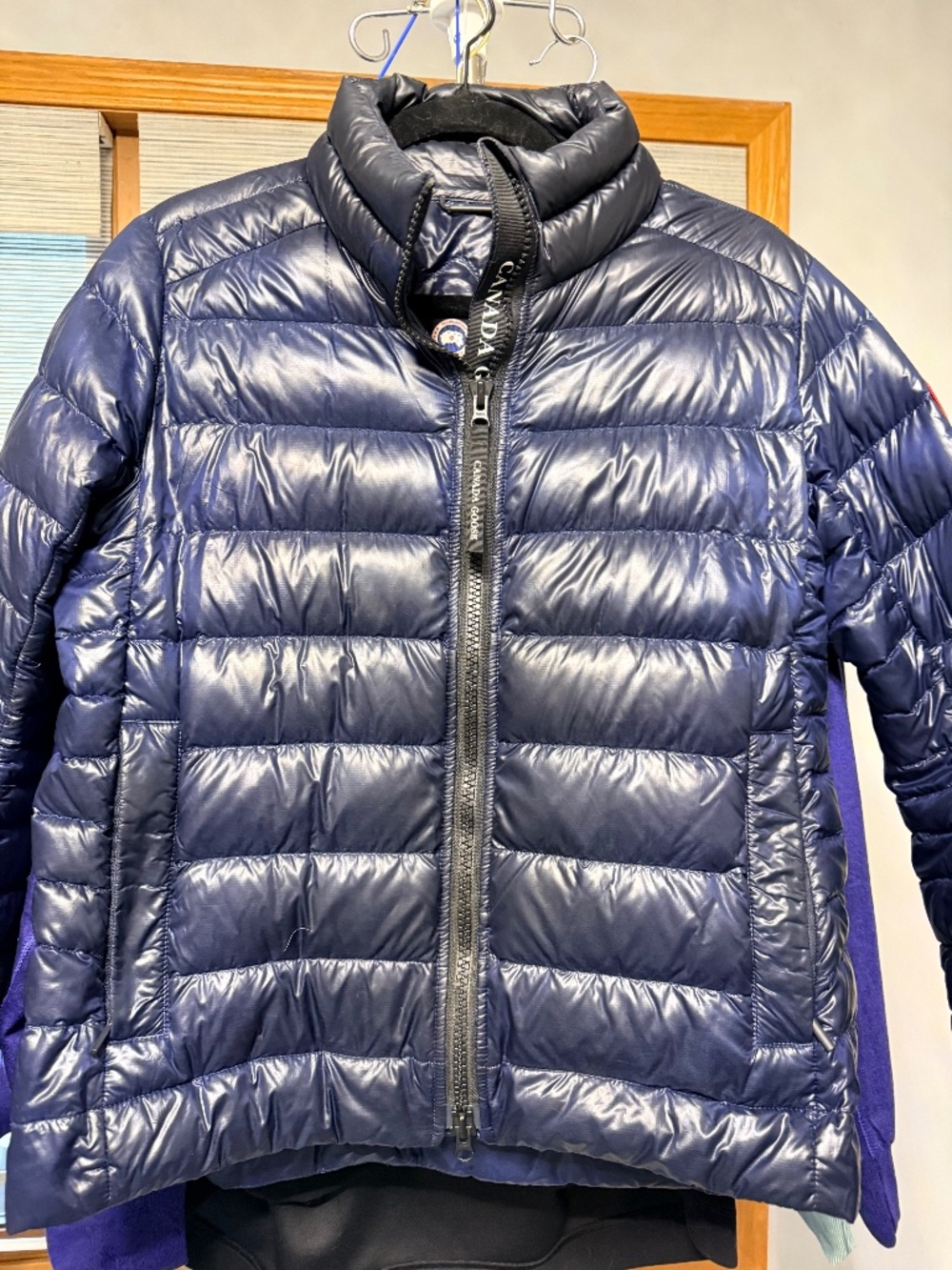 EUC Cypress Packable 750-Fill-Power Down Puffer Jacket in Navy size L
